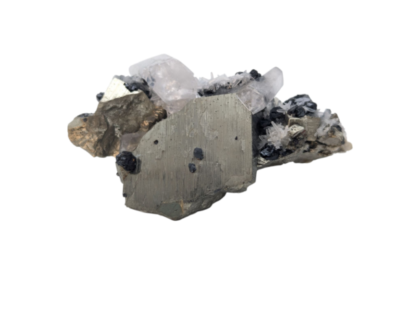 Pyrite Specimen with Calcite and Apatite - Image 2