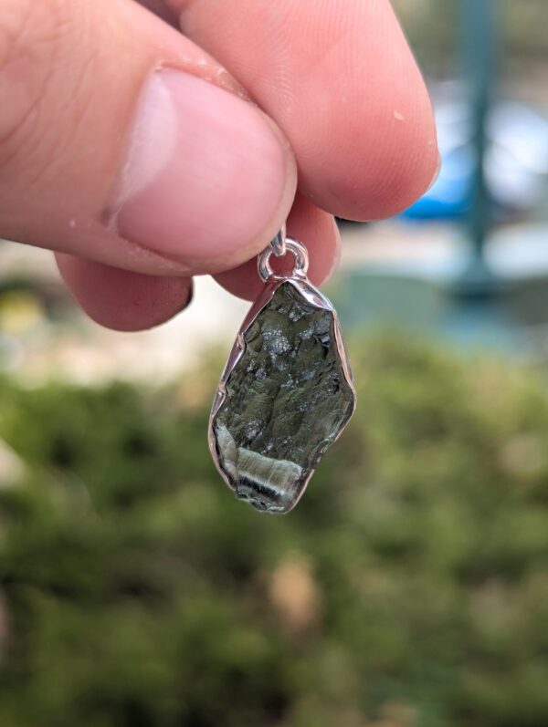Moldavite Crystal Pendants / Tektite Metaphysical Necklace Pendant - Image 6