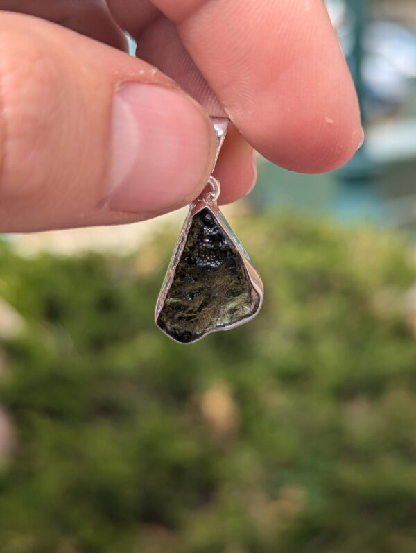 Moldavite Crystal Pendants / Tektite Metaphysical Necklace Pendant - Image 4