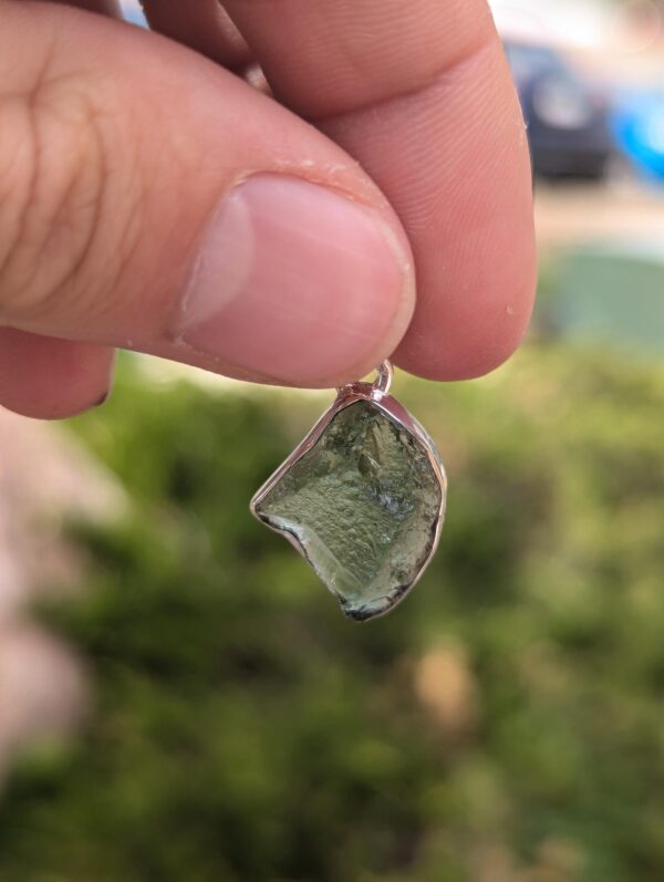 Moldavite Crystal Pendants / Tektite Metaphysical Necklace Pendant - Image 3