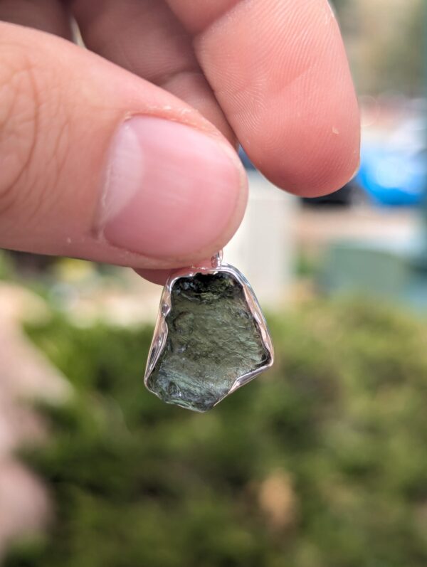 Moldavite Crystal Pendants / Tektite Metaphysical Necklace Pendant - Image 8